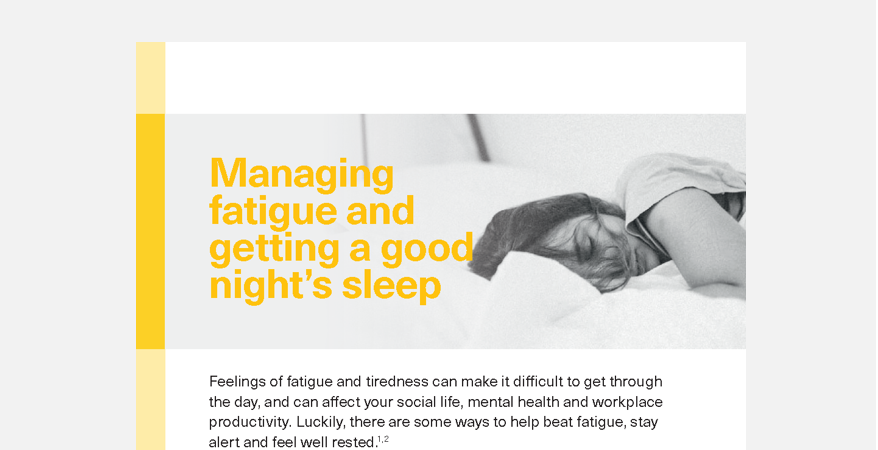 Fatigue and Sleep